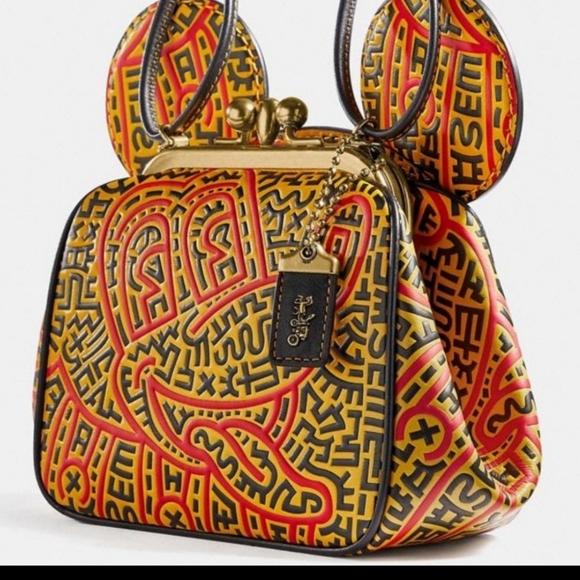 Coach Disney Mickey Mouse Keith Hearing kisslock - Picture 3 of 12